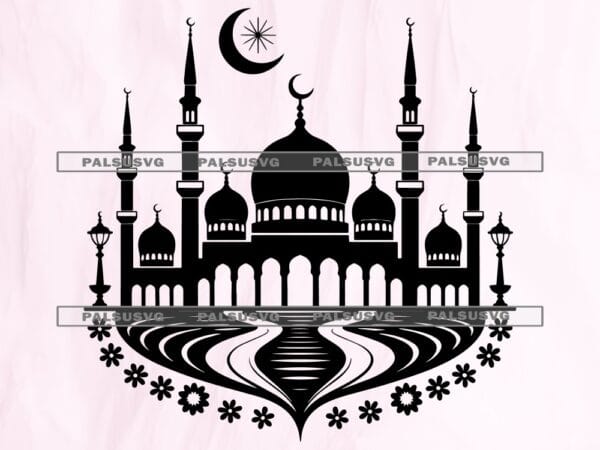 Mosque Silhouette SVG