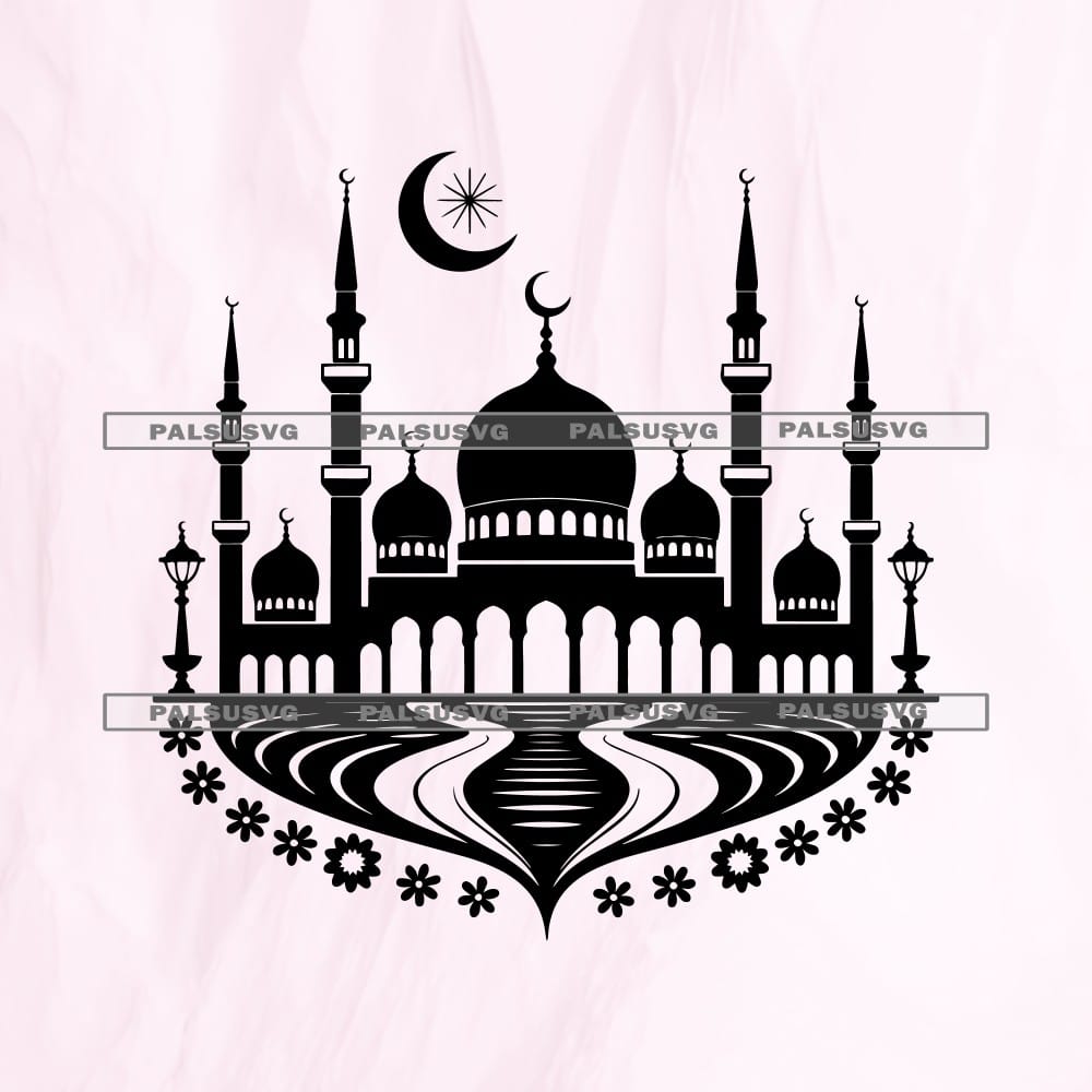 Mosque Silhouette SVG