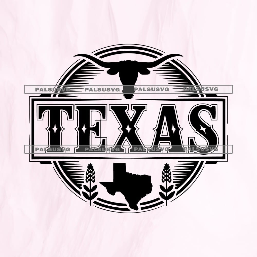 Texas Longhorn Emblem SVG