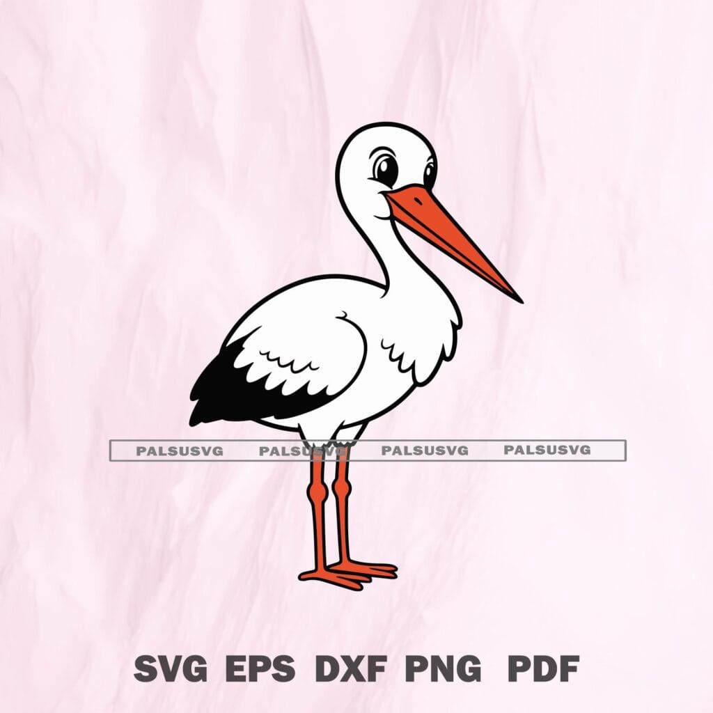 Stork SVG Cut Files