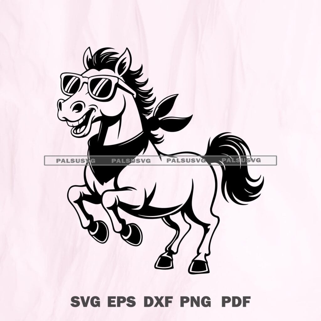 Wild Style Horse SVG