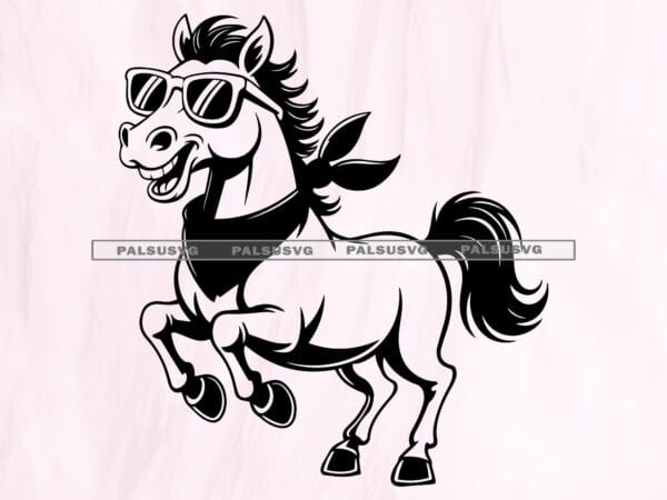 Wild Style Horse SVG