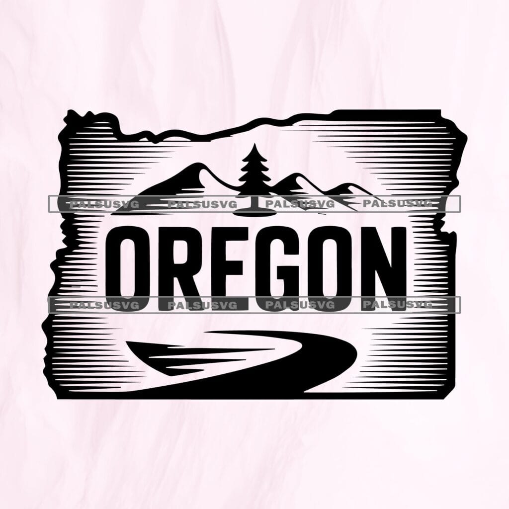 Oregon State Outline SVG