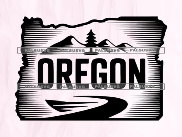 Oregon State Outline SVG