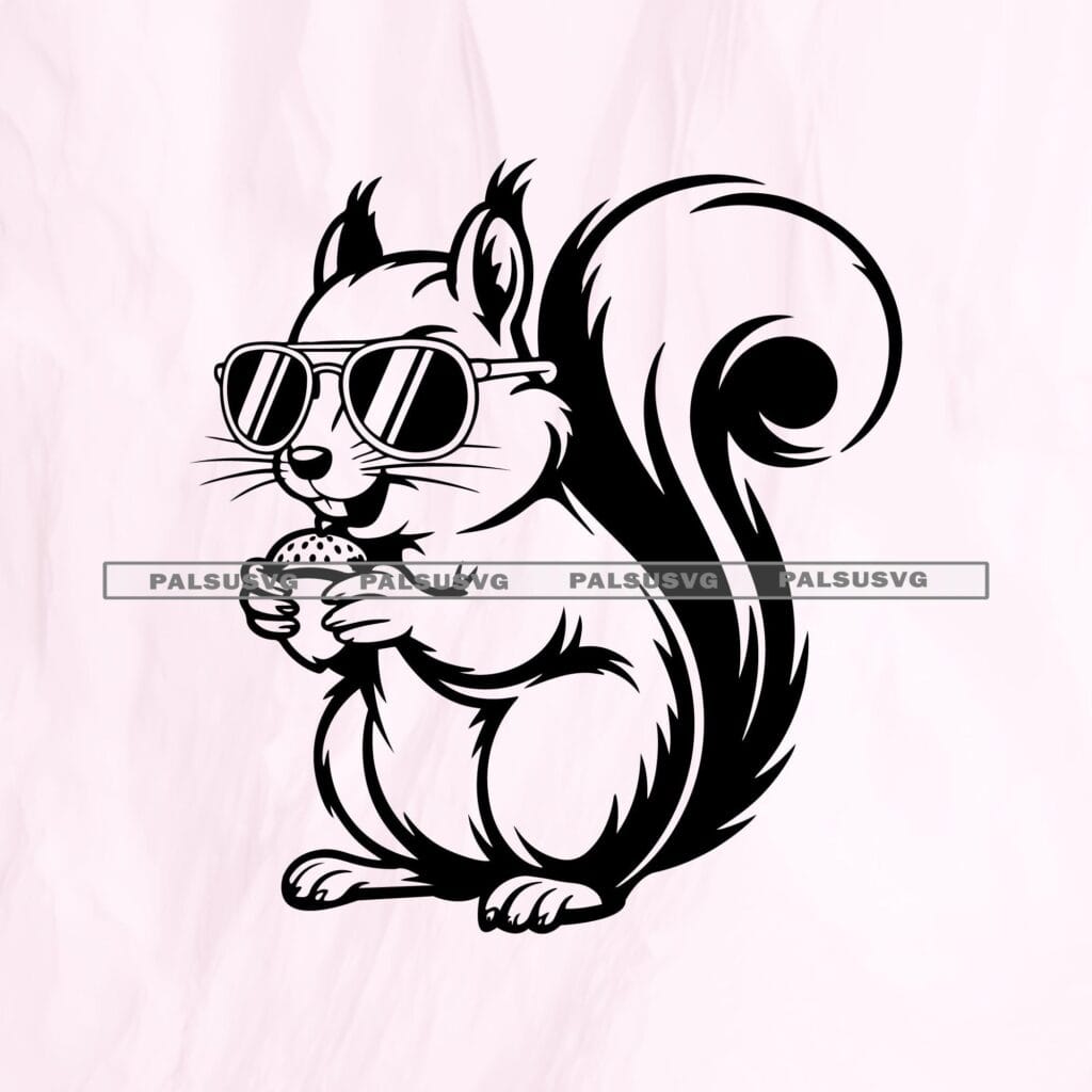 Cool Squirrel SVG