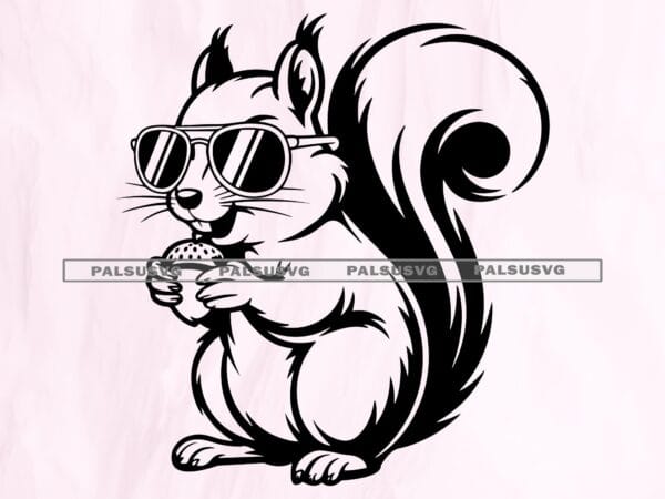 Cool Squirrel SVG