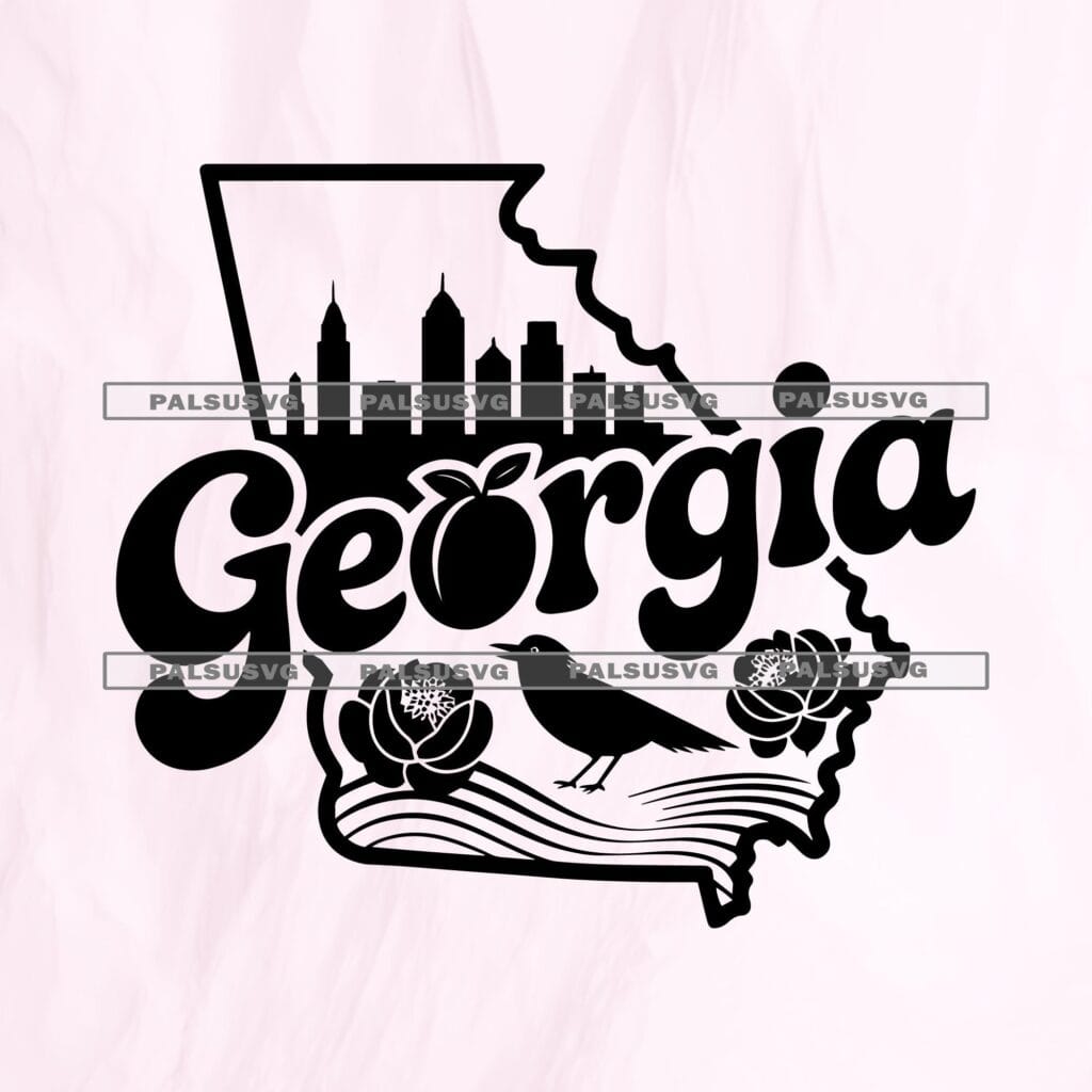 Georgia State Map SVG