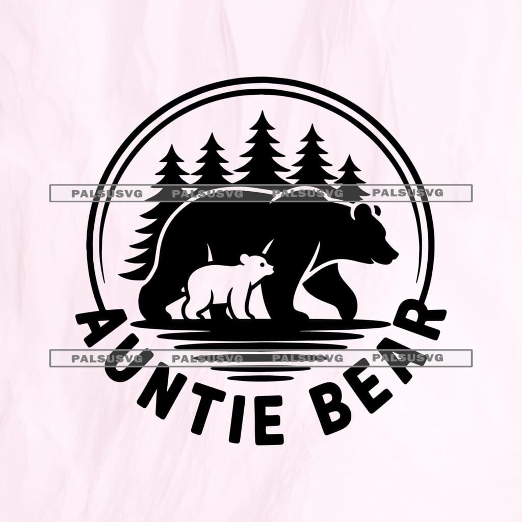 Auntie Bear SVG