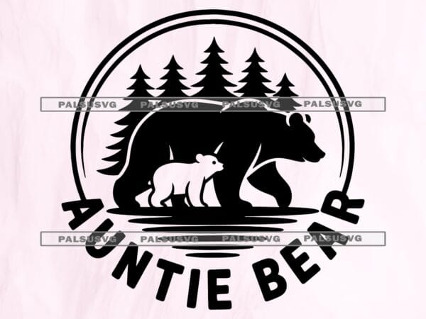 Auntie Bear SVG