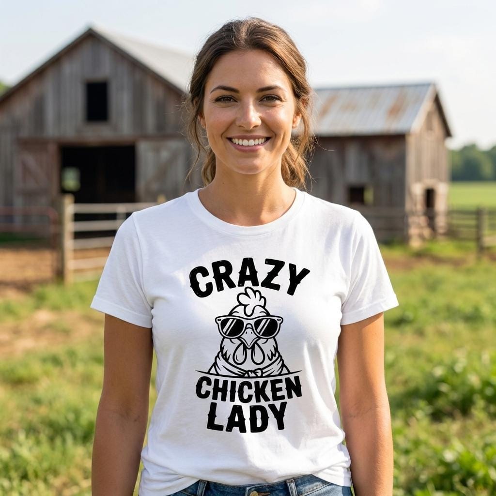 Crazy Chicken Lady SVG