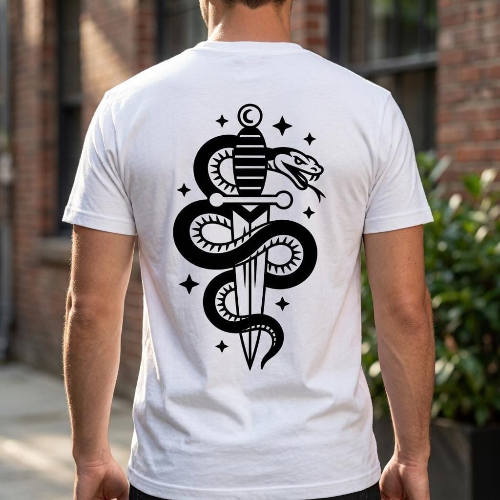 Snake and Dagger SVG