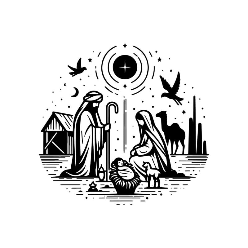 Nativity svg cricut